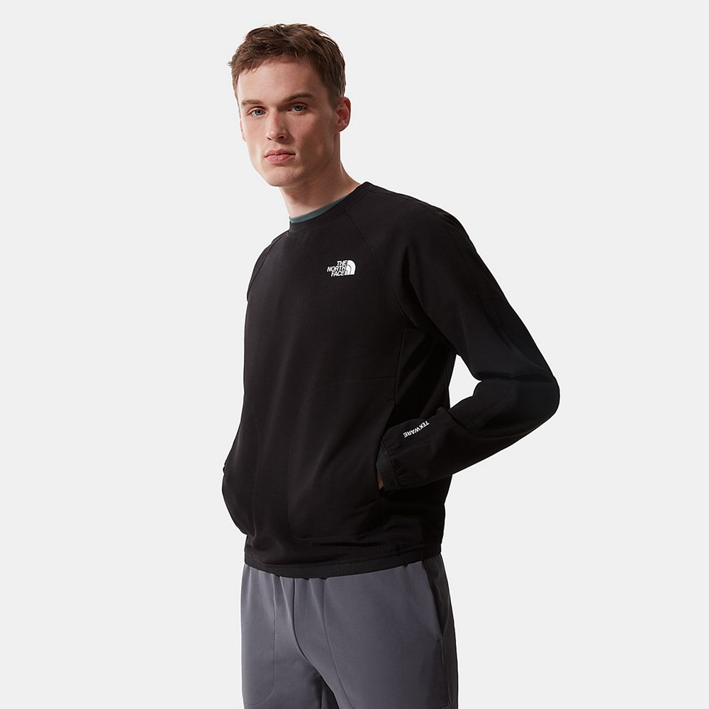 The North Face Sweater Mens Australia - The North Face Tekware Fleece Black Flashdry (FBA-104536)